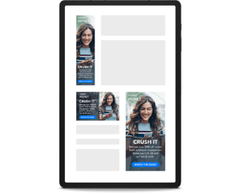 mockups of Verint display ads