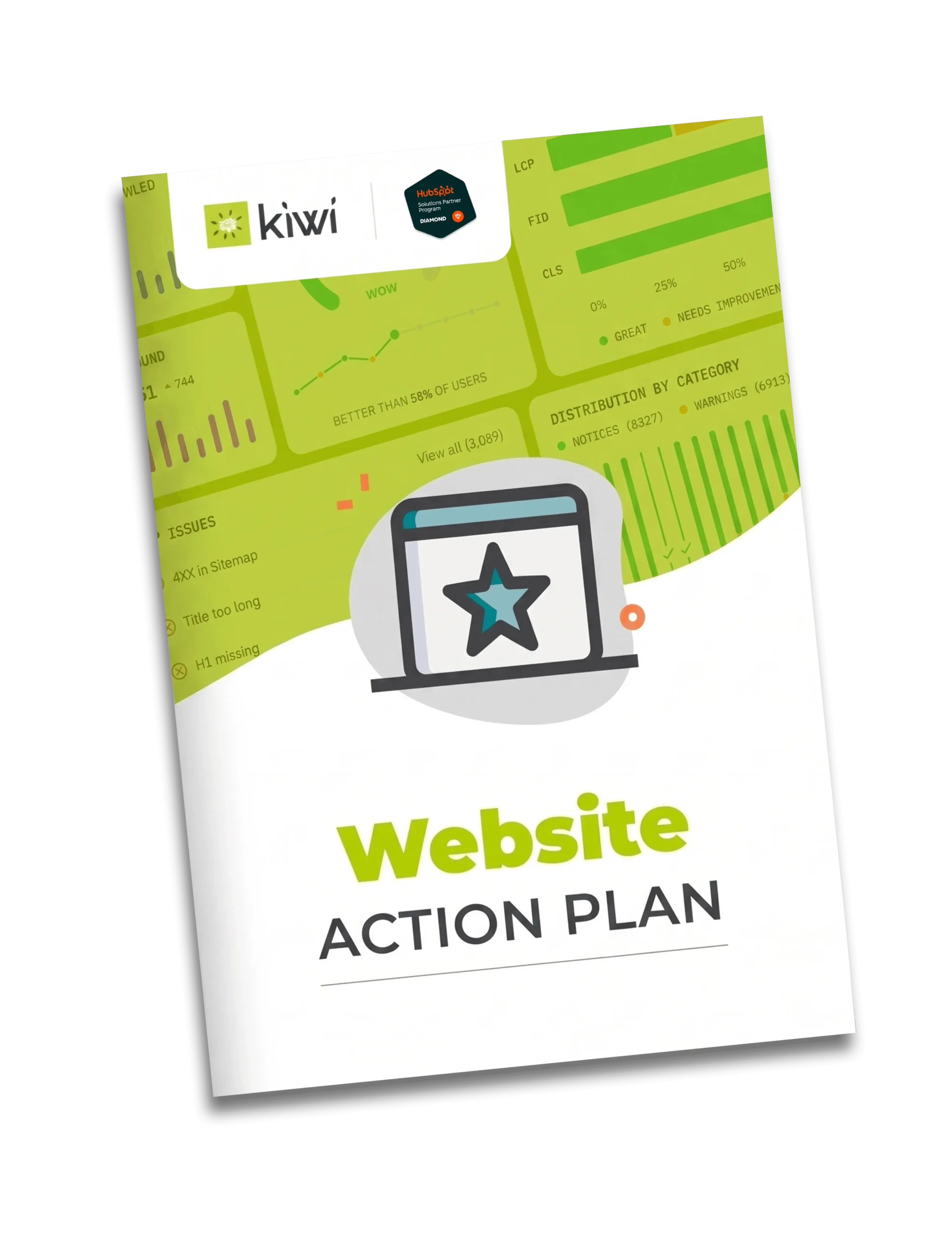 A Website Action Plan booklet with details on how to optimize your website for improved conversion, SEO and AEO